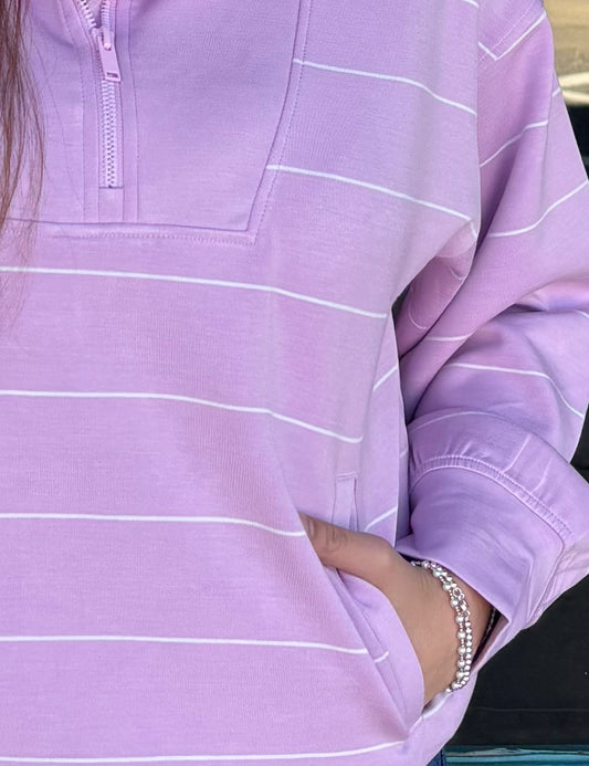 Purple Modal Poly Pullover