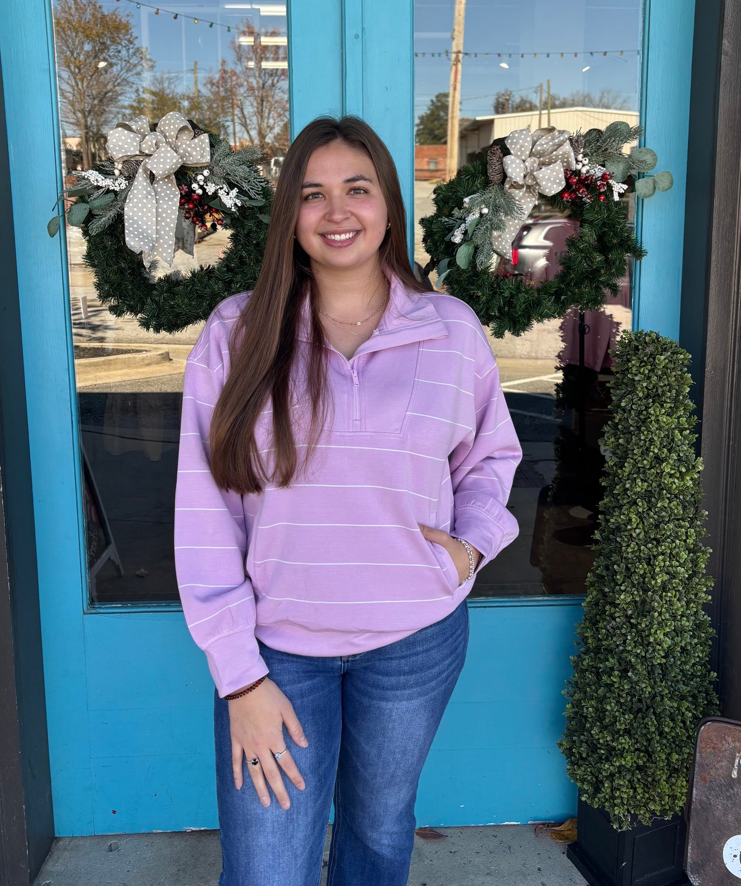 Purple Modal Poly Pullover