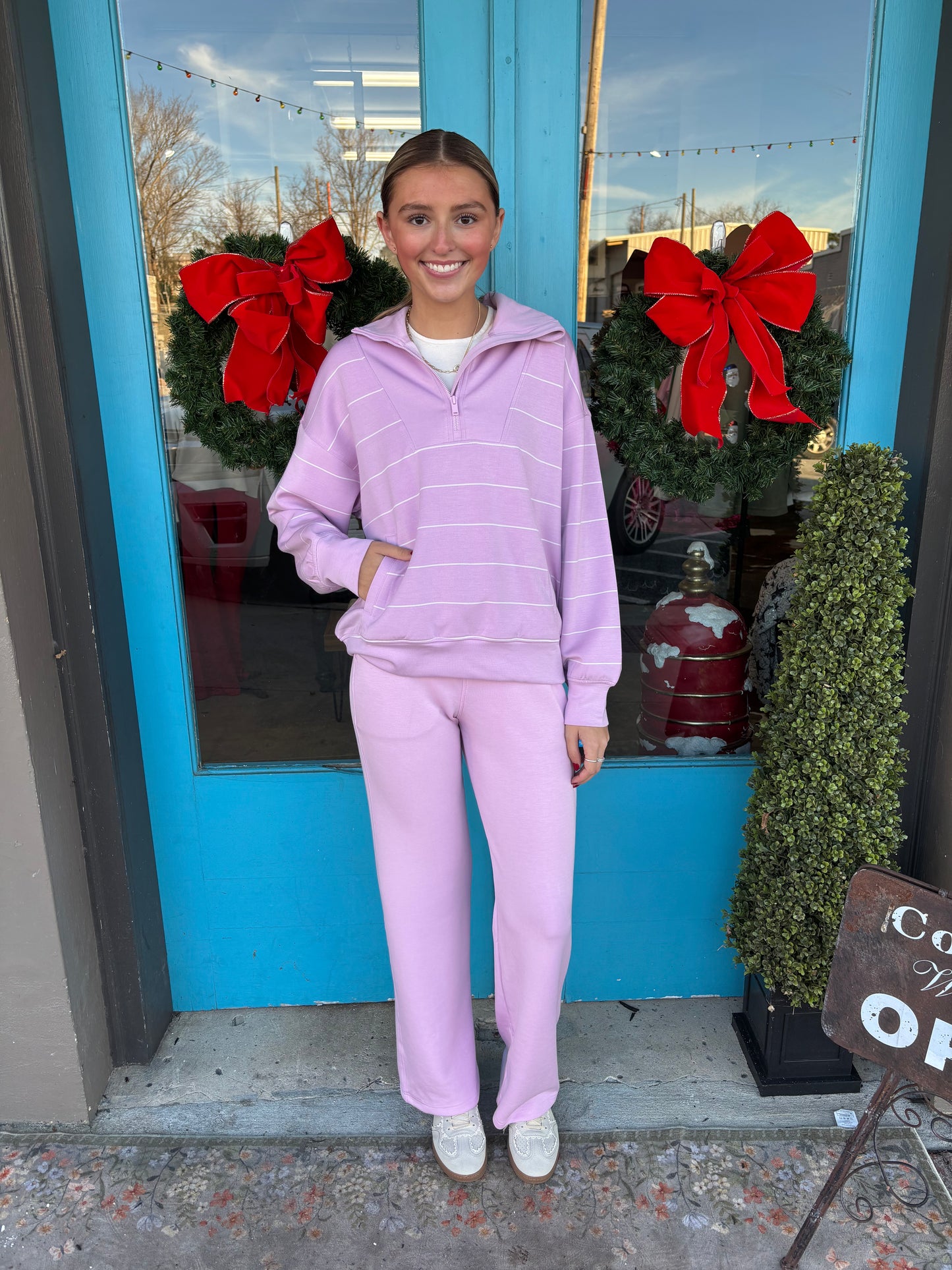 Purple Modal Poly Scuba Pants