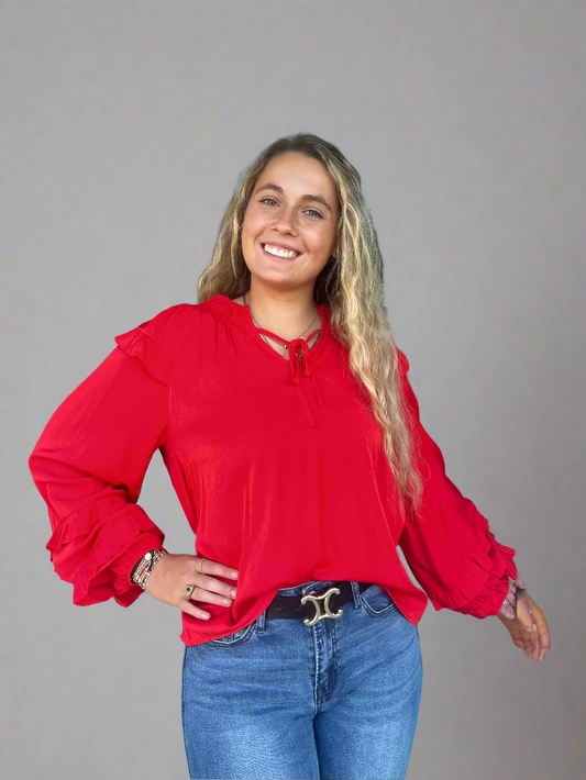 Emily's Red Blouse