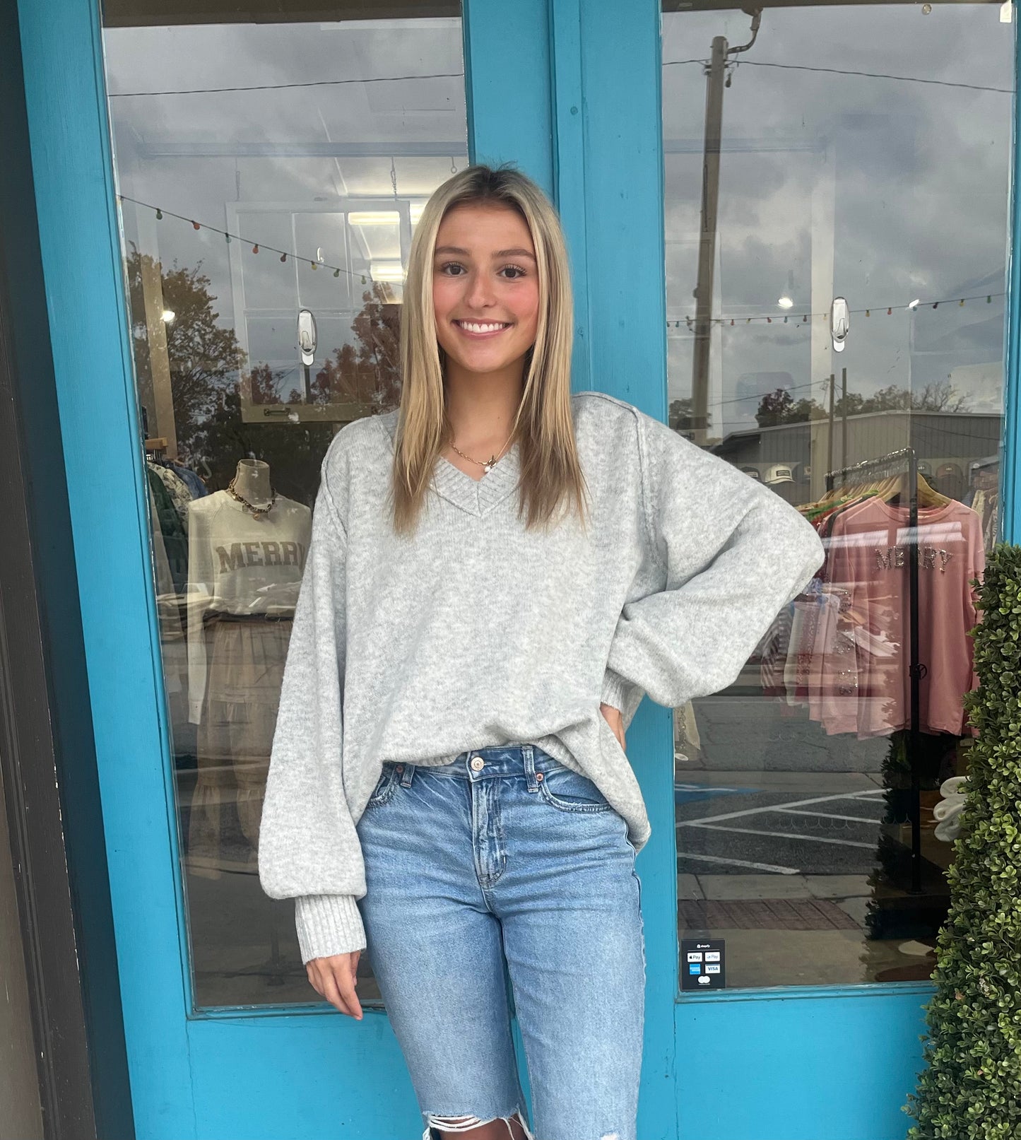 Heather's Oversized Sweater