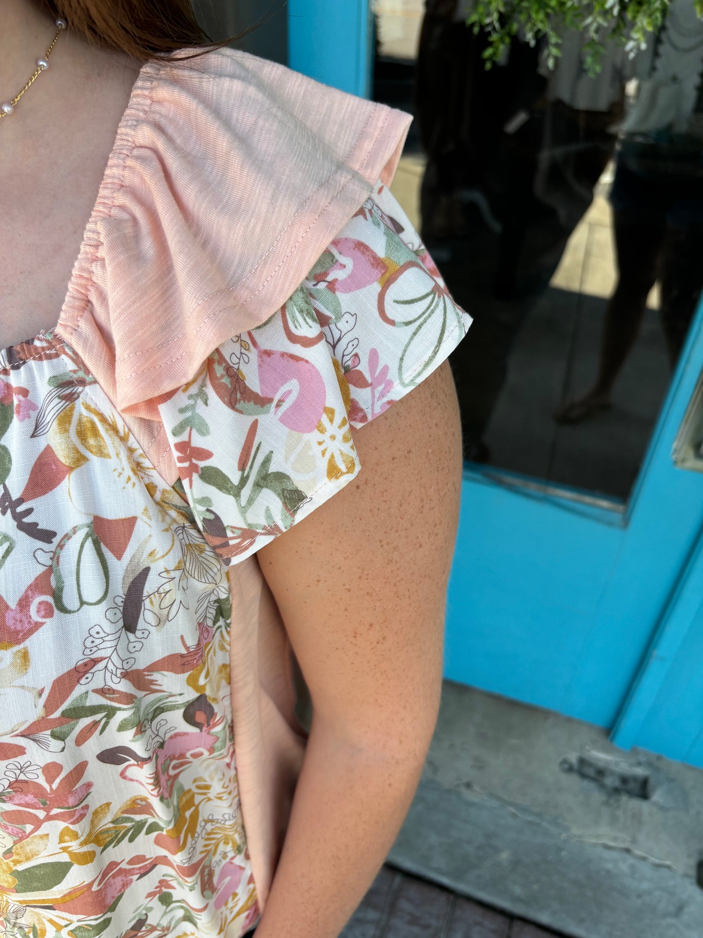 Charlotte's Floral Patchwork Blouse