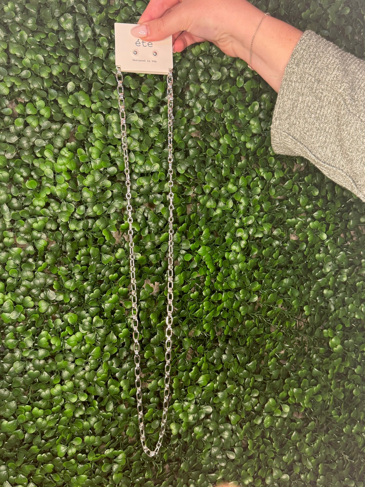 Water Resistant Silver Link Chain