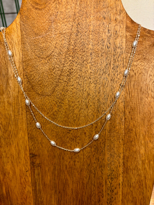 Cathrine Pearl Layered Necklace