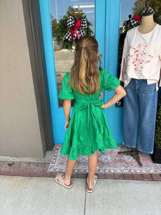 Ella's Kelly Green Spring Dress