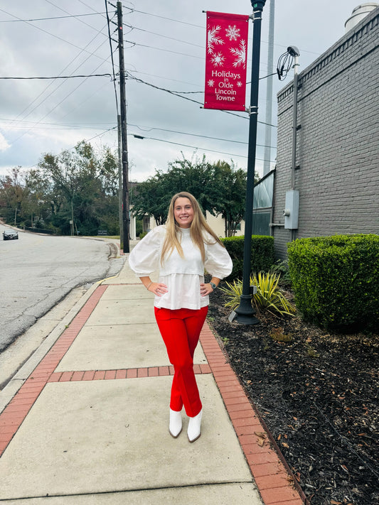 Mia's Poplin Blouse