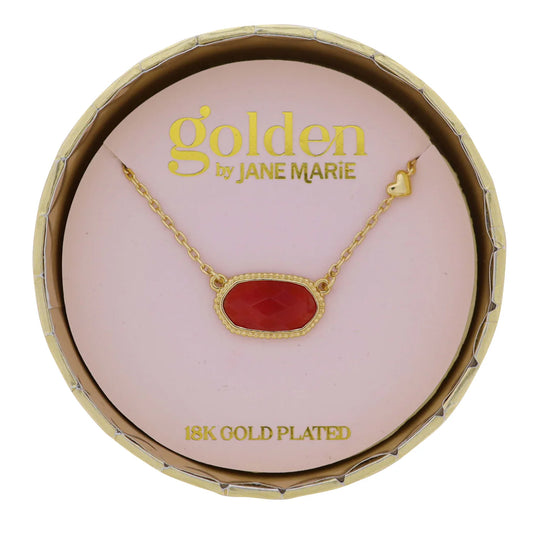 Jane's Red Stone Necklace