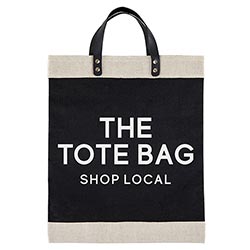 "Shop Local" Black Tote