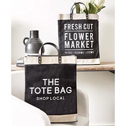 "Shop Local" Black Tote