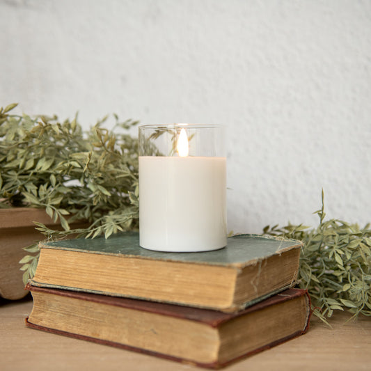 Glass Candle, 3D Flame