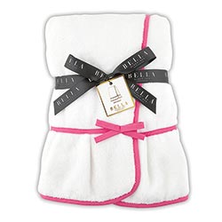 Pure White w/ Hot Pink Spa Wrap