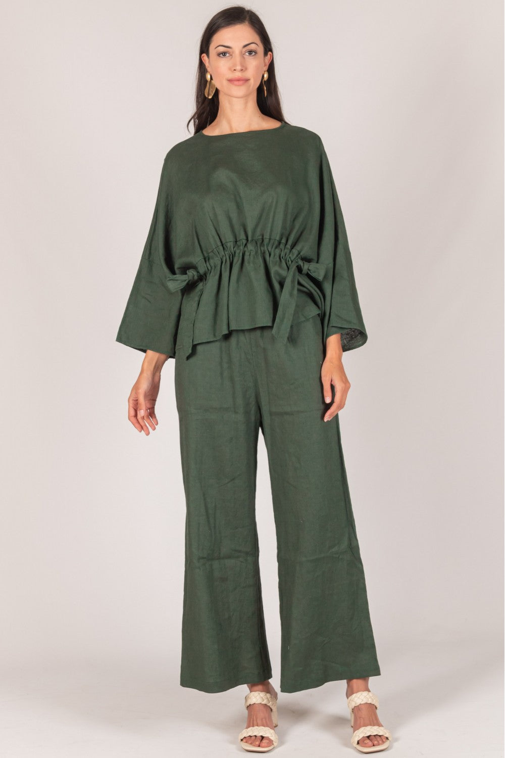 Linen Wide Leg Pants