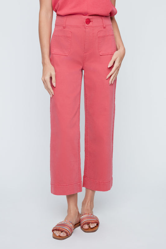 Dot's Cotton Trousers, Soft Coral