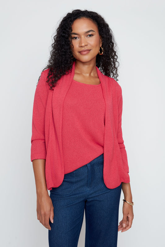 Elaine's Knit Terracotta Top by Renuar