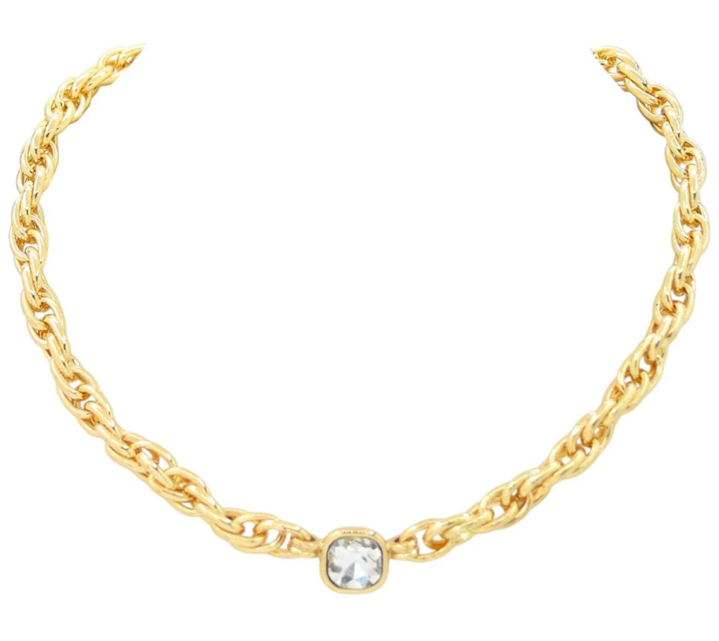 Square Chunky Chain Necklace