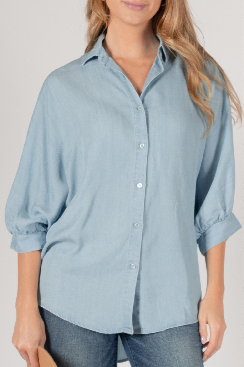 Becky's Puff Sleeve Button Up