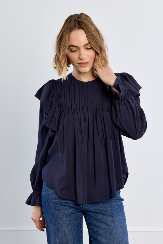 Relaxed Ruffles in Blue