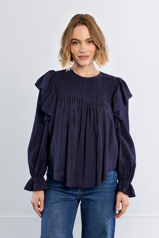 Relaxed Ruffles in Blue
