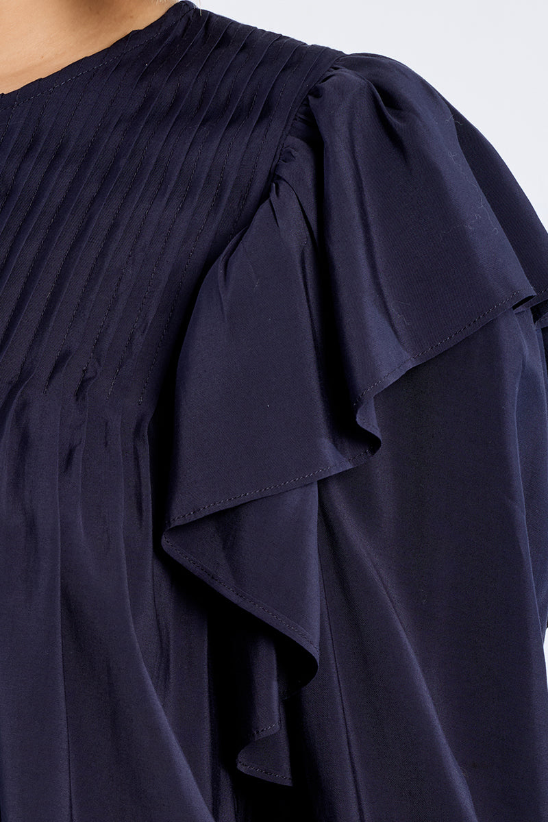 Relaxed Ruffles in Blue