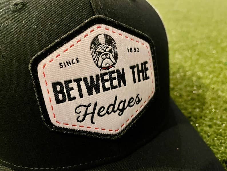Black & White "Between The Hedges" Trucker Hat