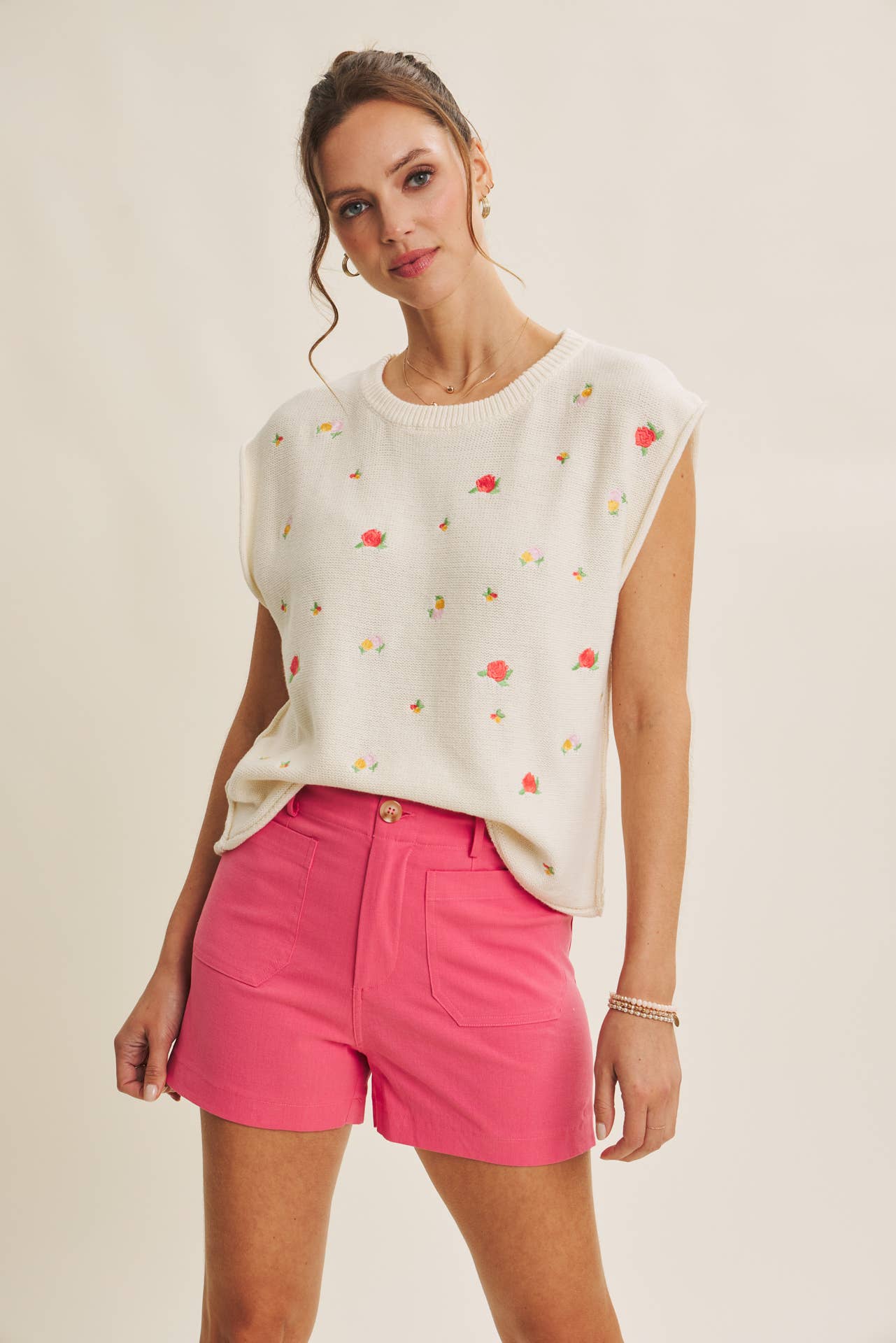 Floral Embroidered Sweater