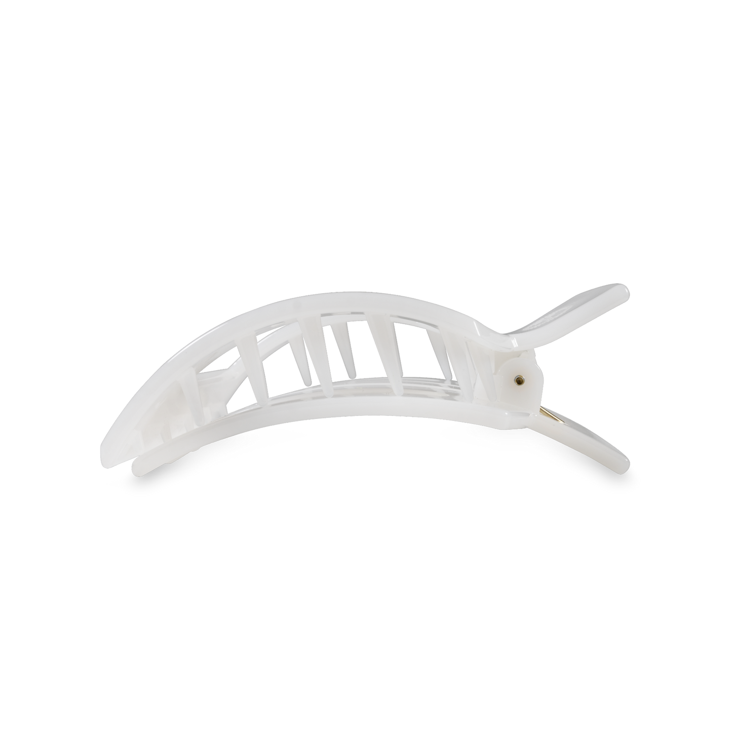 Flat Coconut White Square Clip - Small