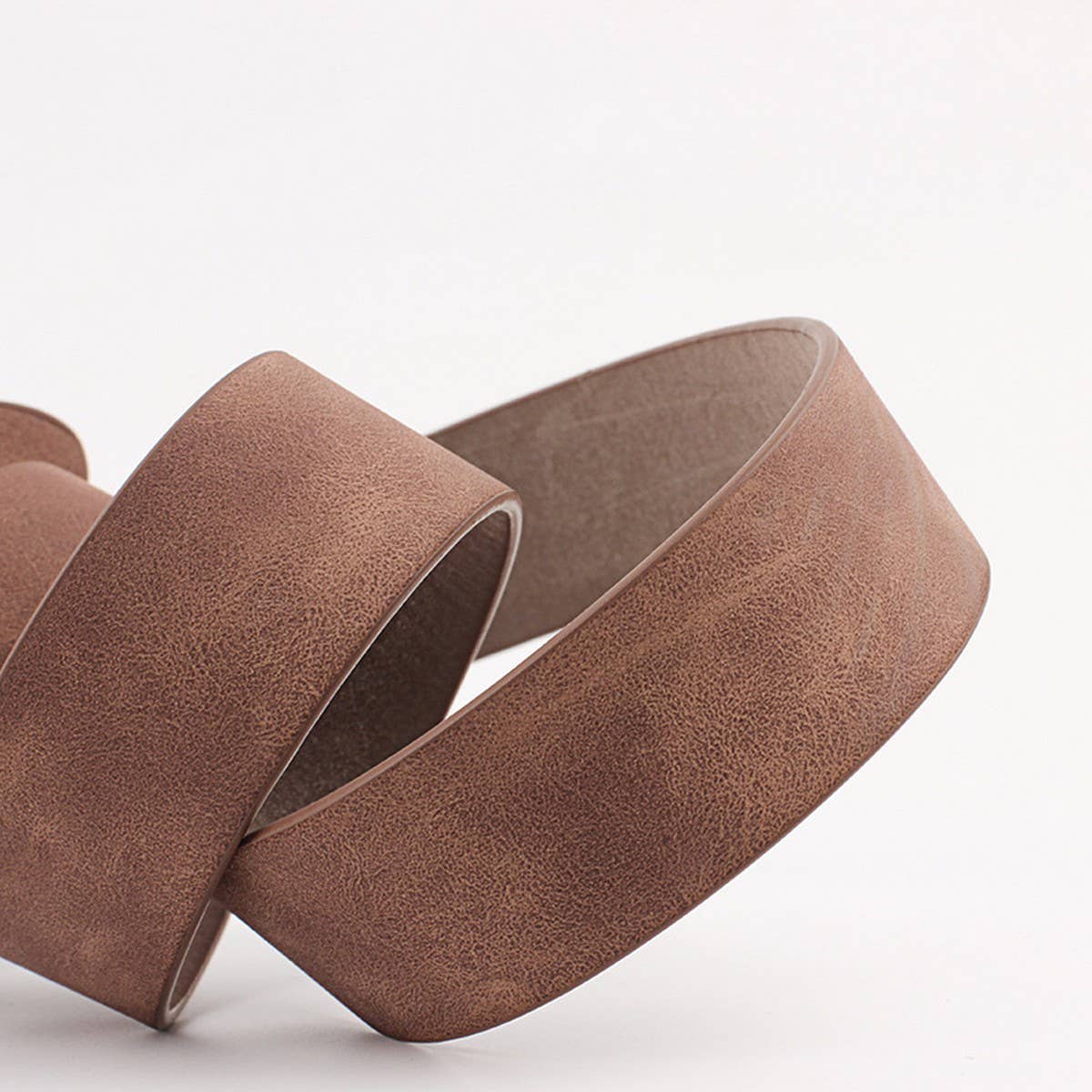 Pin Free Round Buckle Casual Belt