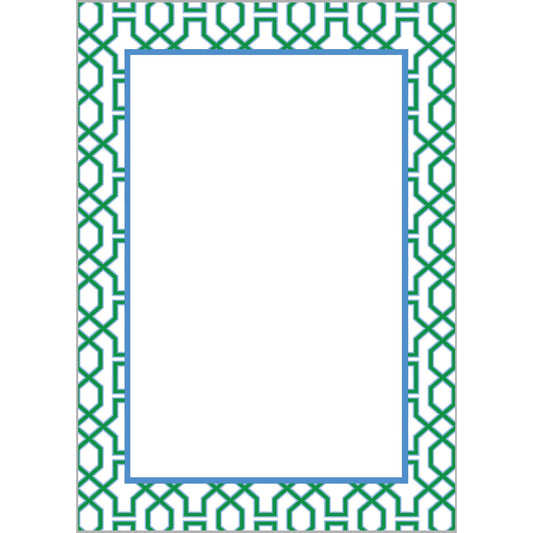 Green Trellis Notepad