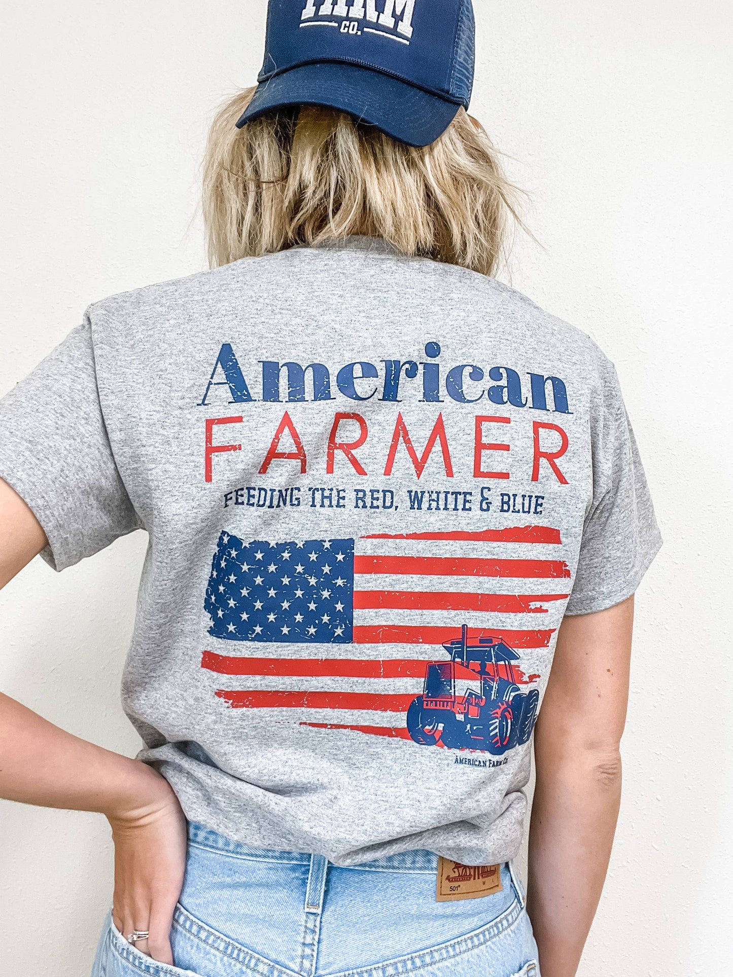 Patriotic 'American Farmer' Graphic Tee