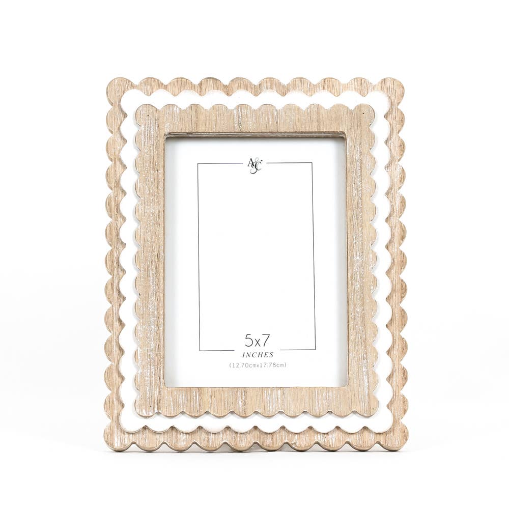 Neutral Scallop 5X7 Frame