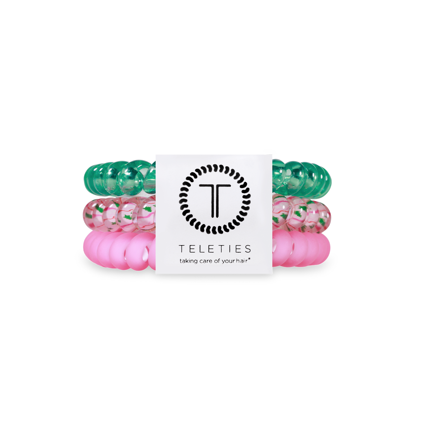 Spiral Hair Coils | Small | Merry Pinkmas Hair Ties