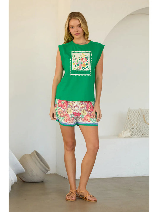 Summer Fun Floral Tee