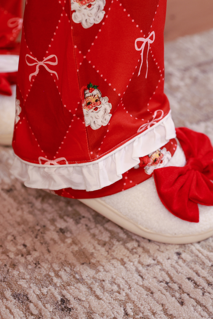 Santa's Signature Bow Pajama Set