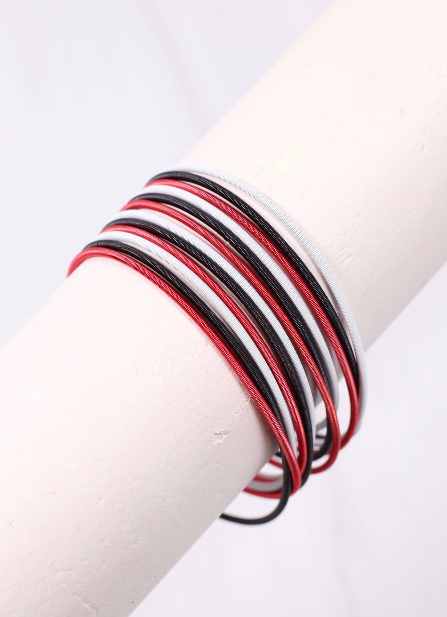 Bernard Bracelet Set, RED BLACK