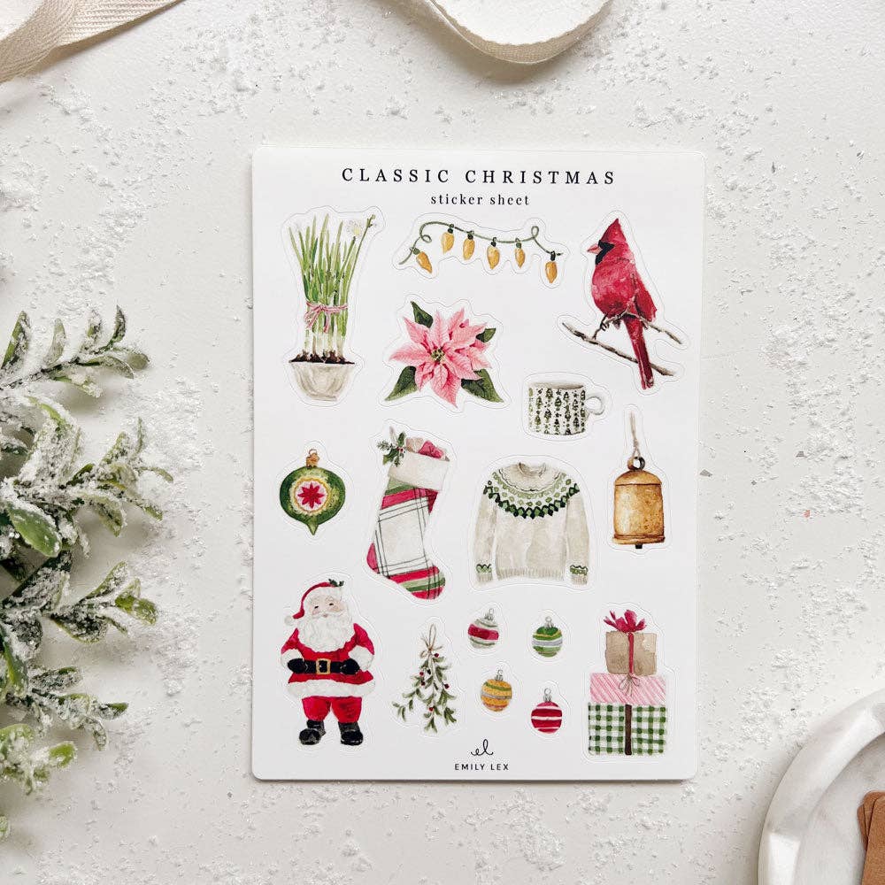 Christmas sticker sheets