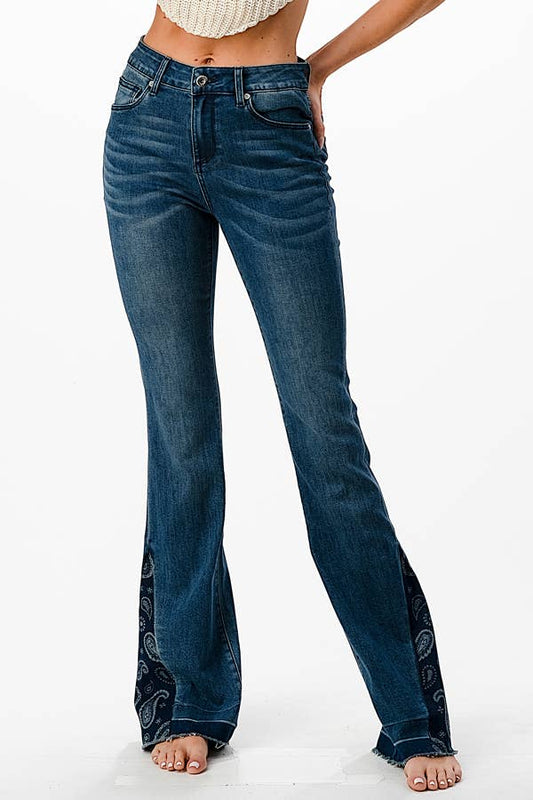 Paisley Trim Flares