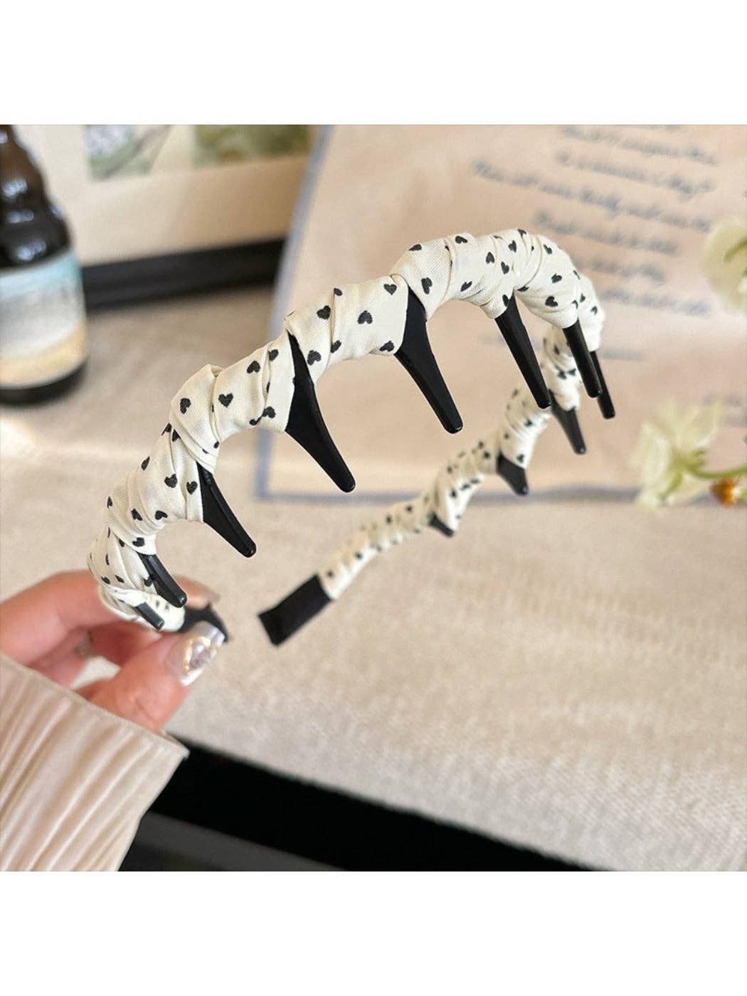 Minimalist Plaid and Polka Dot Headband