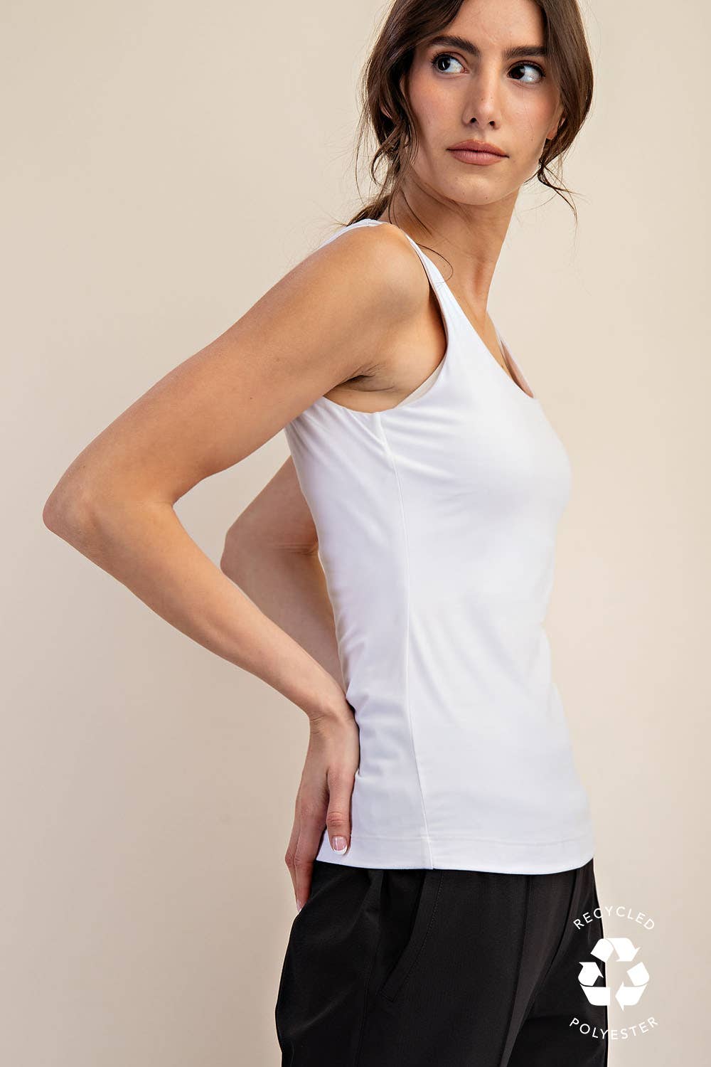 Butter Soft Tank, White