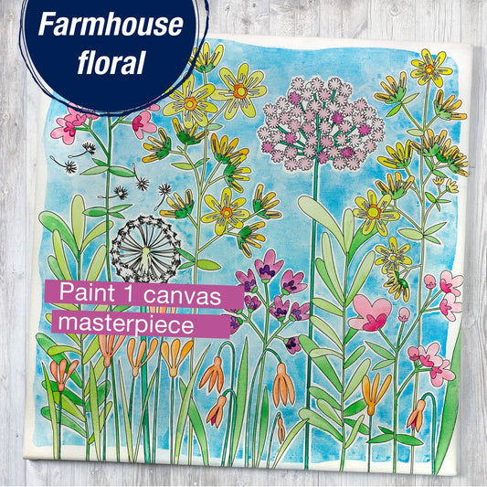 Watercolor Farmhouse Floral
