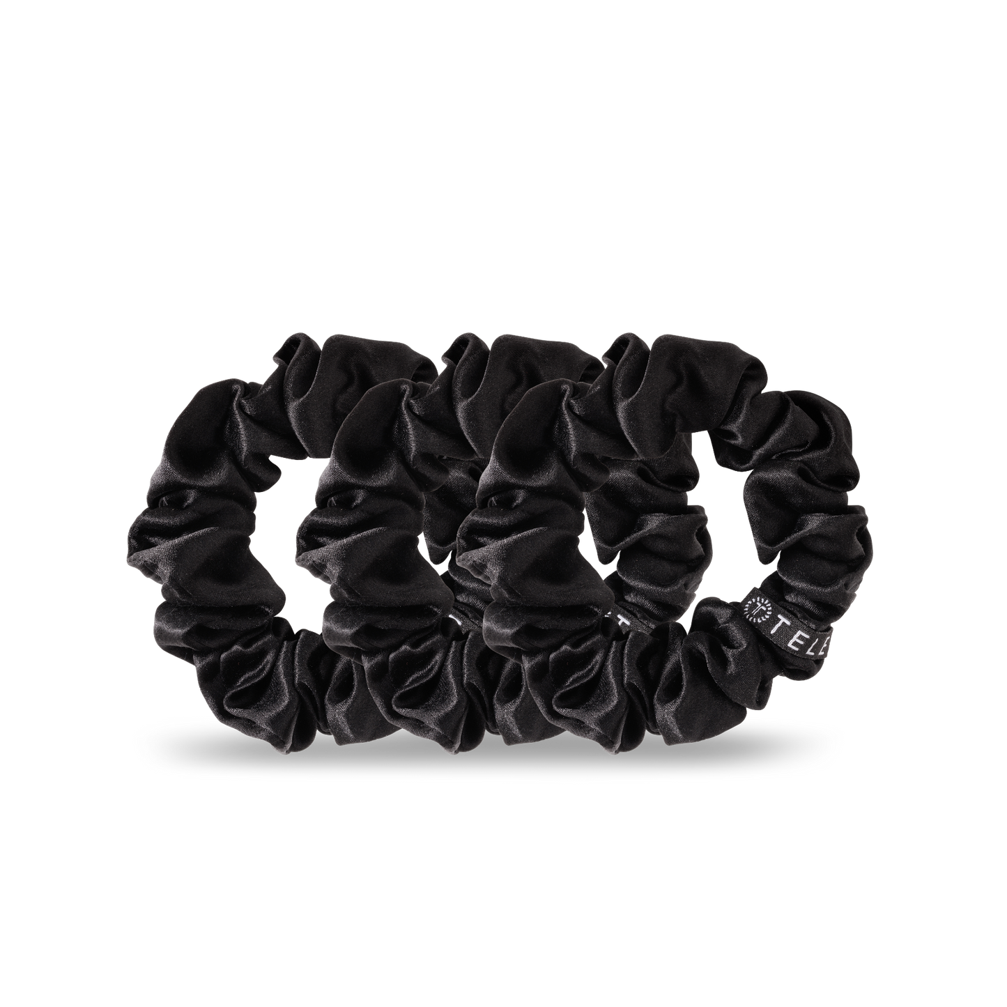 Jet Black Large Scrunchie