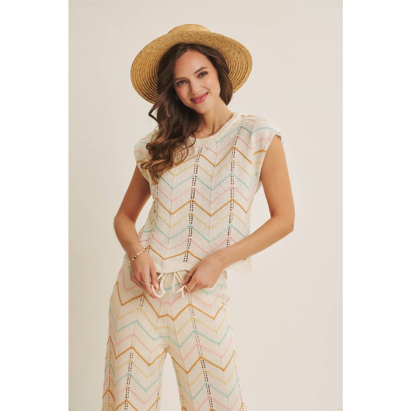 Chevron Knit Top