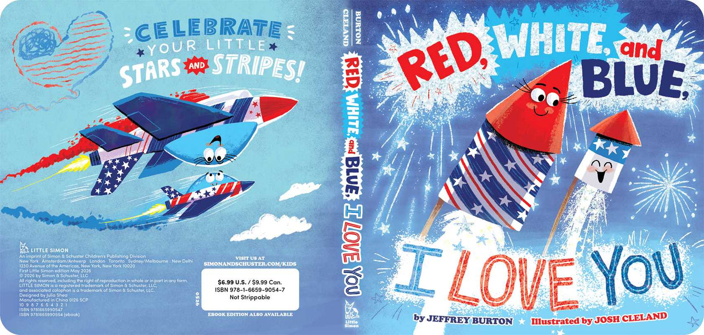 Red, White, and Blue, I Love You Book by Jeffrey Burton