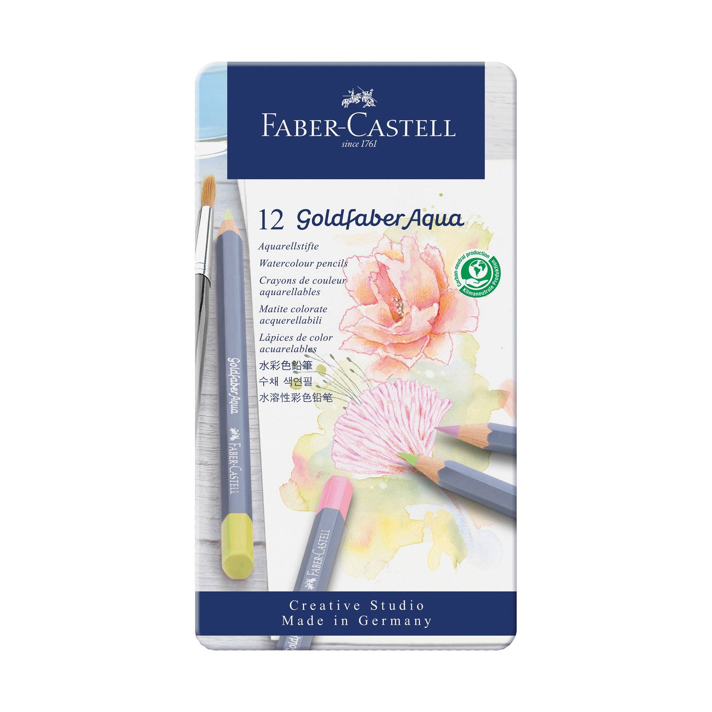 Watercolor Pencils, Pastels - Tin of 12