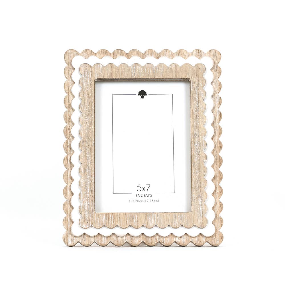 Neutral Scallop 5X7 Frame