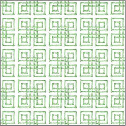 Paper Table Runner | Bamboo Fret | Green