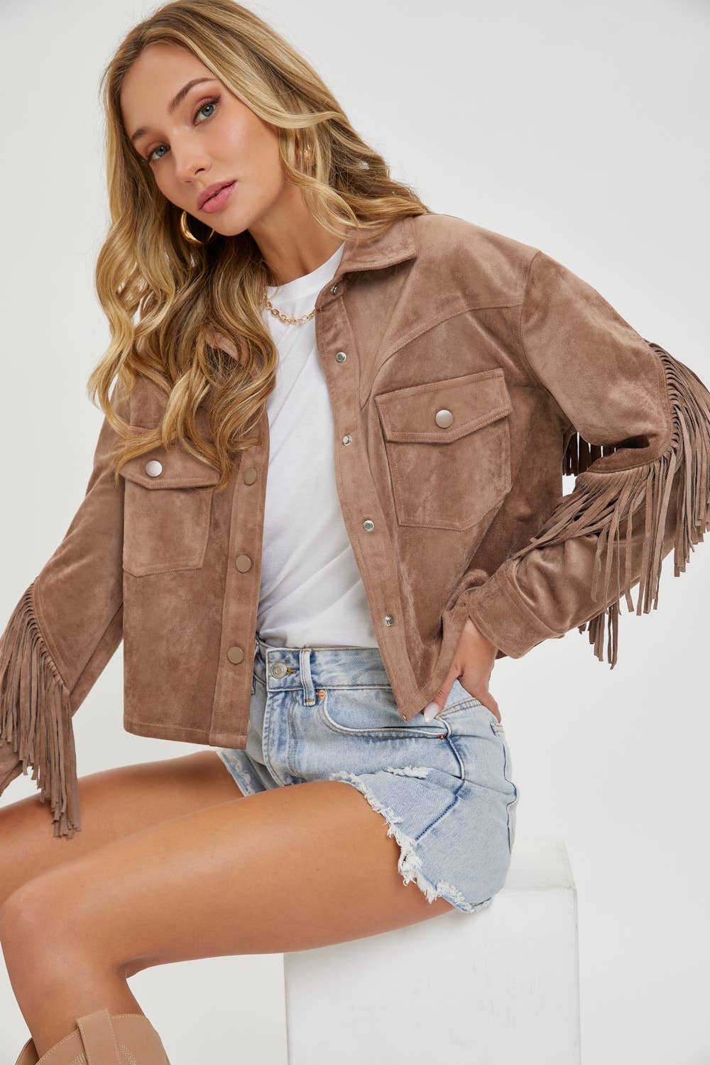 Western Suede Shacket