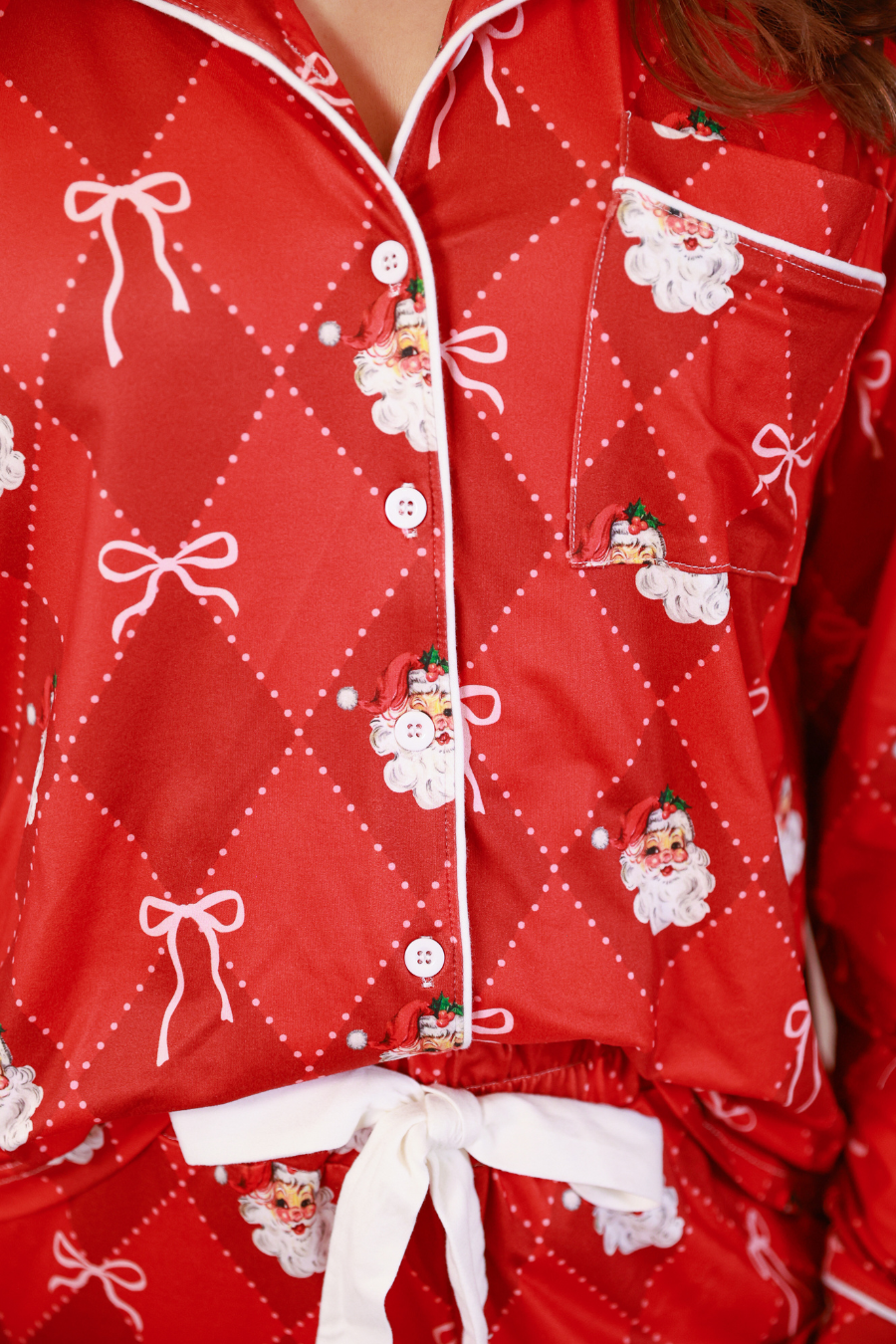 Santa's Signature Bow Pajama Set