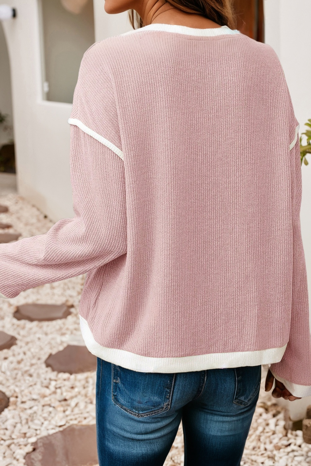 Trisha's Trim Drop Shoulder Top
