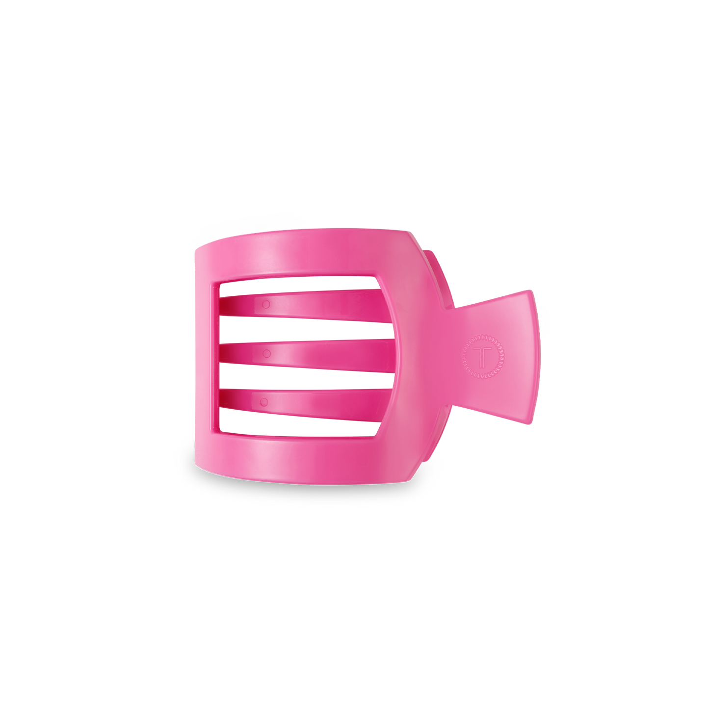 Paradise Pink Small Flat Square Hair Clip