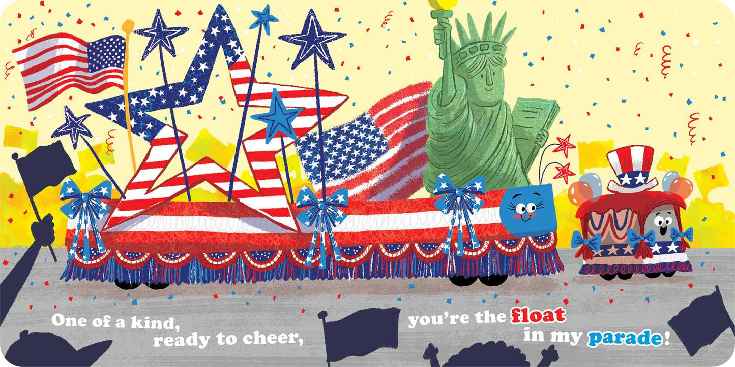 Red, White, and Blue, I Love You Book by Jeffrey Burton